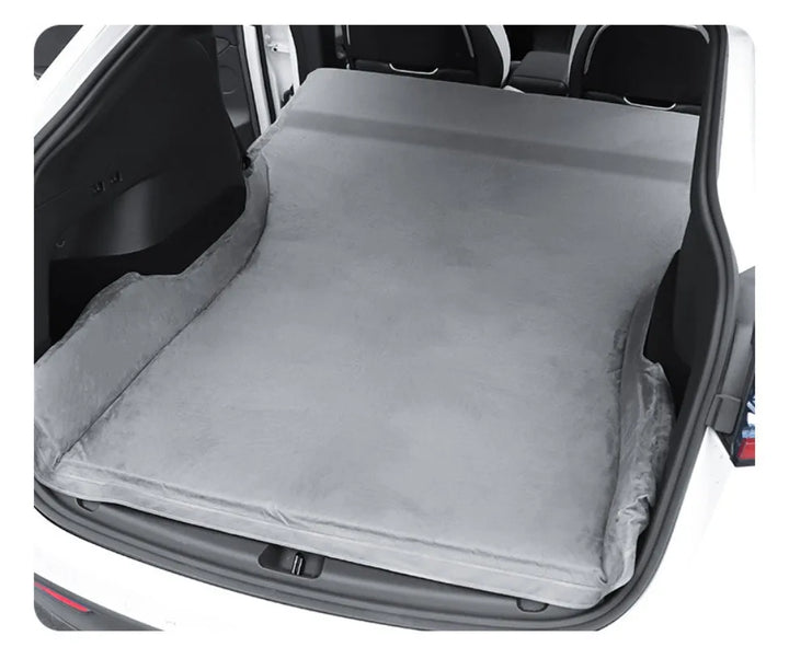 Suede Memory Foam Camping Mattress for Tesla Model 3/Model Y – 2023 Trunk Bed Accessory is available at Ludicrous EV.
