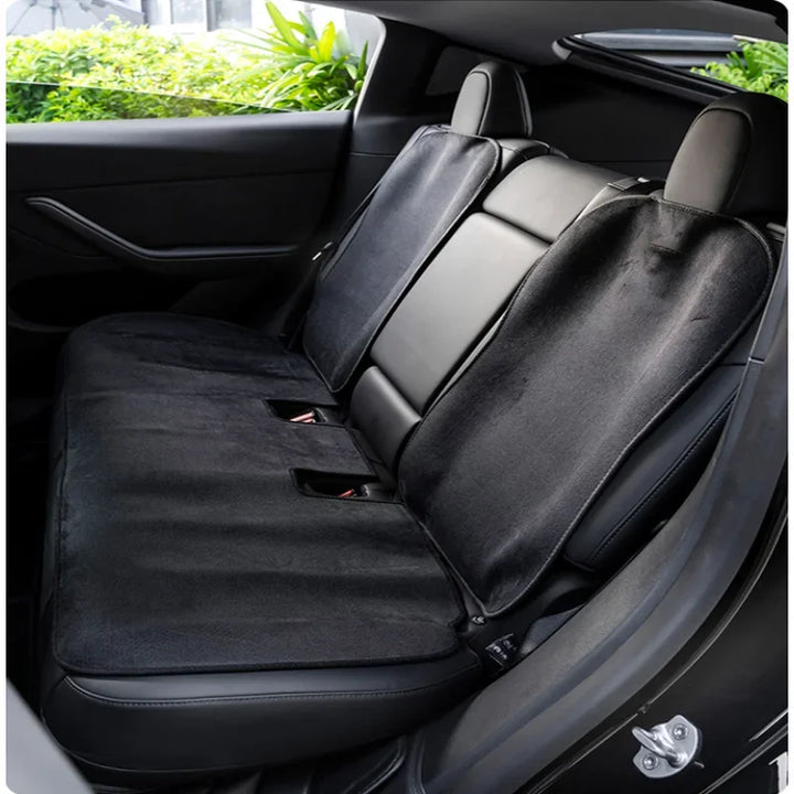 Anti-Dirt/Non-Slip Flannel Seat Cover Cushion for Tesla Model 3/Model Y is available at Ludicrous EV.
