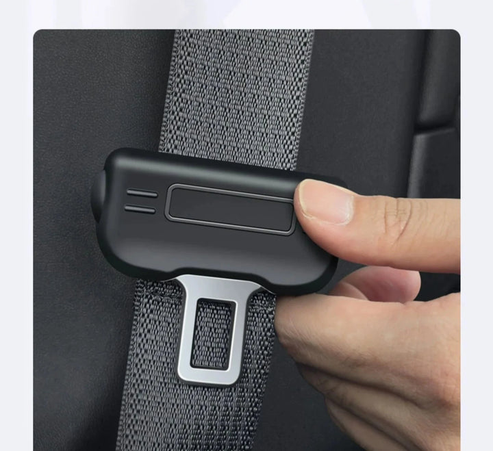 Seat Belt Head Plug Protector Crash Cover for Tesla Model 3/Y is available at Ludicrous EV.