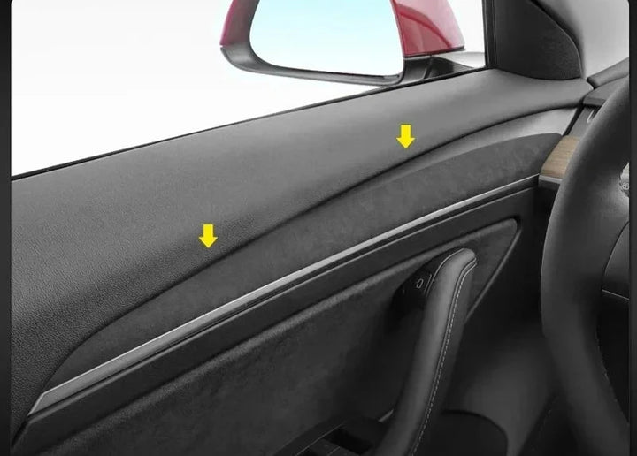 Suede Door Trim Protection Sticker for Tesla Model 3/Y 2020-2023 is available at Ludicrous EV.