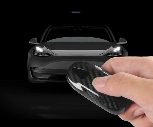 Real Carbon Fiber Key Shell for Tesla Model 3/Model Y is available at Ludicrous EV.