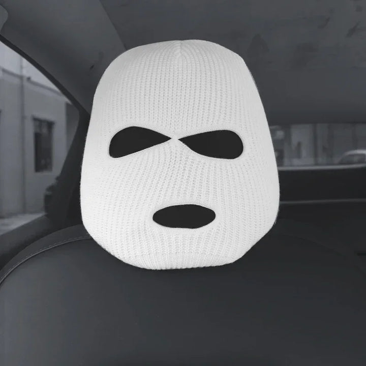 Funny Bandit Headgear Car Seat Cover Headrest for Tesla Model 3/Model Y/Model X/Model S is available at Ludicrous EV.