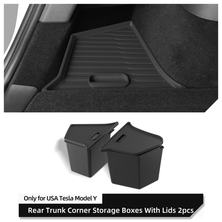 Rear Trunk Storage Box For Tesla Model Y 2022-2024 is available at Ludicrous EV.
