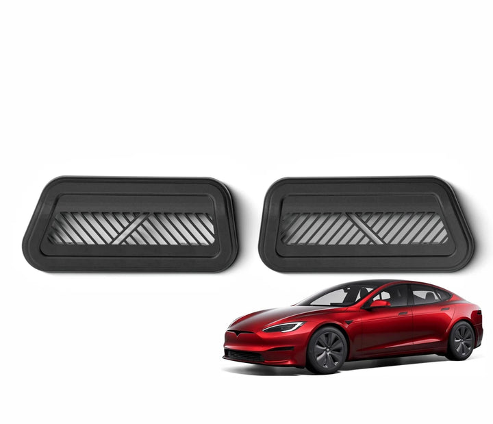 Under Seat Air Vent Grille Protectors For Tesla Model S 2023-2024 is available at Ludicrous EV.
