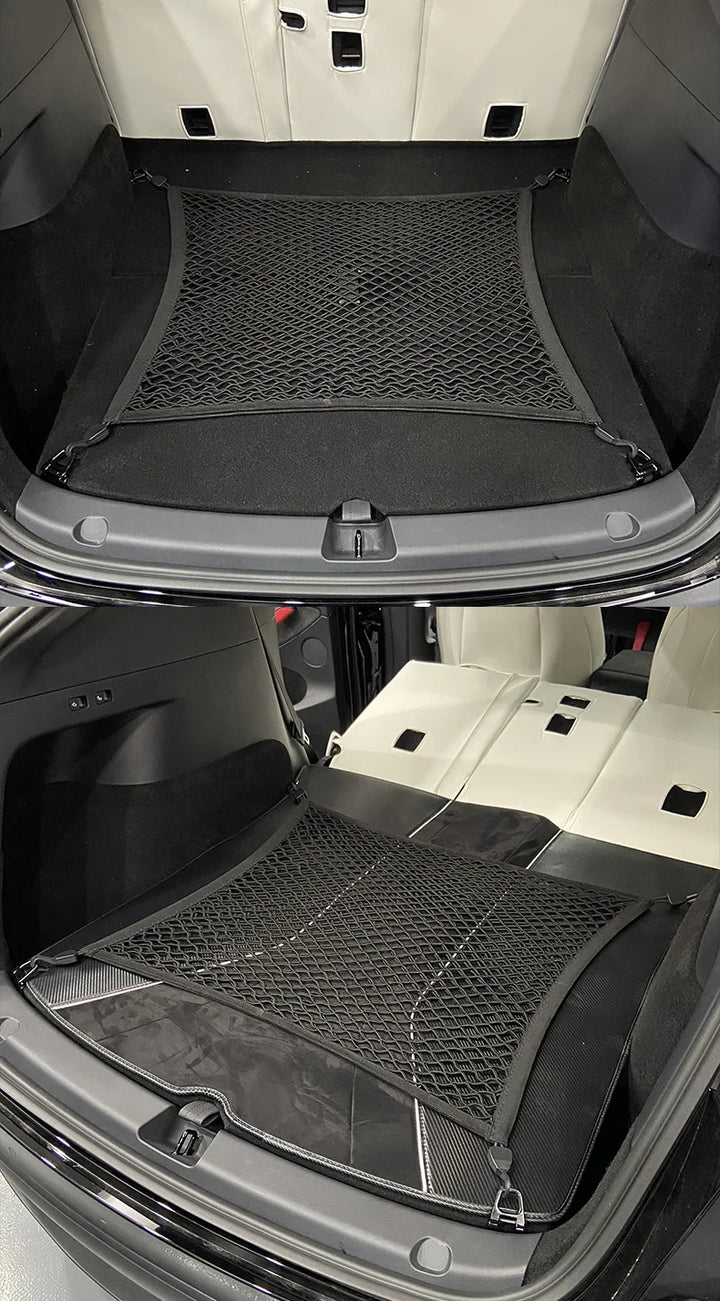 Trunk Luggage Storage Net for Tesla Model Y is available at Ludicrous EV.
