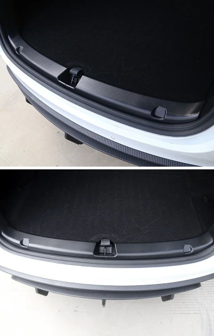 3D Carbon Fiber Trunk Protector for Tesla Model Y is available at Ludicrous EV.
