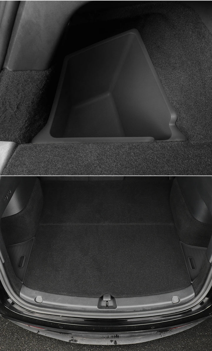 Rear Trunk Storage Box For Tesla Model Y 2022-2024 is available at Ludicrous EV.
