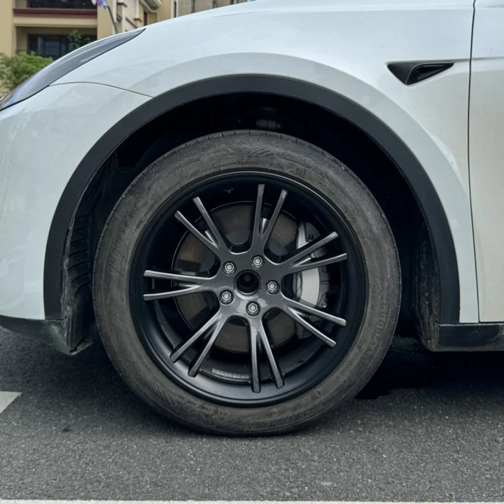4Pcs 19" Wheel Hub Protection Patches for Tesla Model Y 2018-2024 is available at Ludicrous EV.
