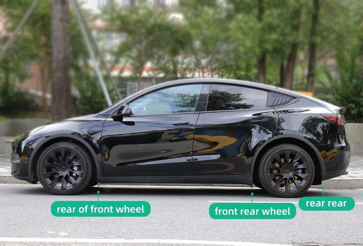 Rear Wheel Mud Flaps For Tesla Model Y/3 2020-2024 is available at Ludicrous EV.
