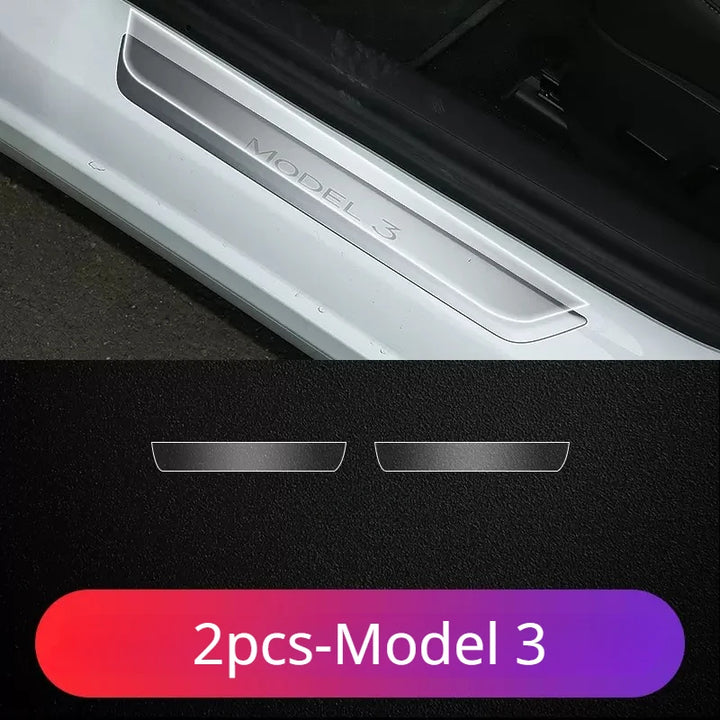 TPU Transparent Threshold Strip Film for Tesla Model 3/Model Y/Model S/Model X is available at Ludicrous EV.
