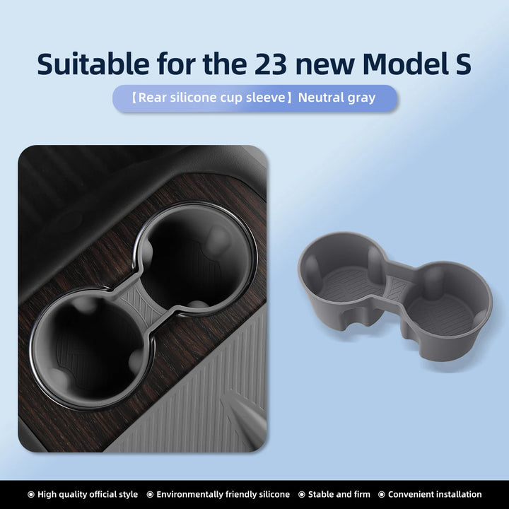 Water Cup Holder & Drinks Holder For Tesla Model X/S 2023-2024 is available at Ludicrous EV.