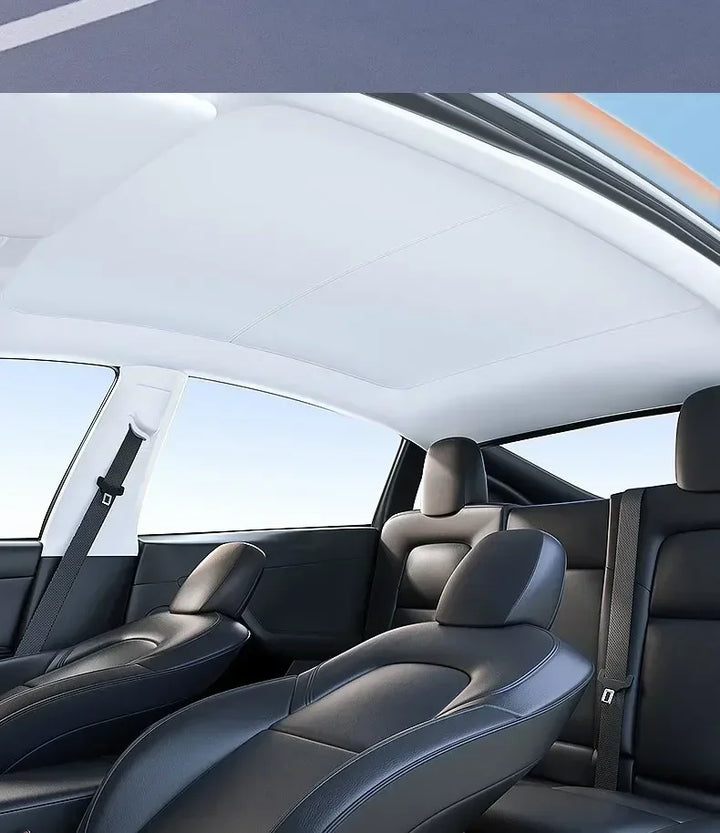 Sunroof Sunshade for Tesla Model 3/Model Y/Model 3+ Highland is available at Ludicrous EV.