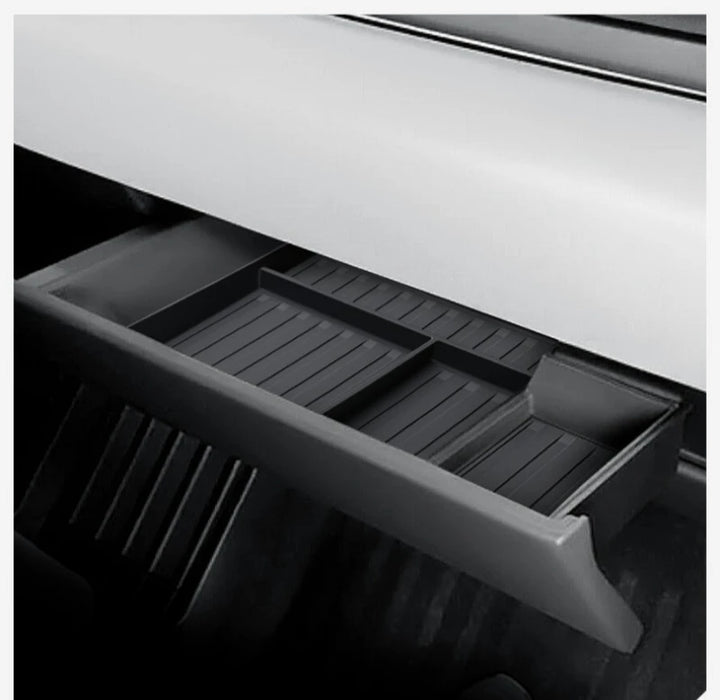 TPE Glove Box Storage Box for Tesla Cybertruck 2024 is available at Ludicrous EV.
