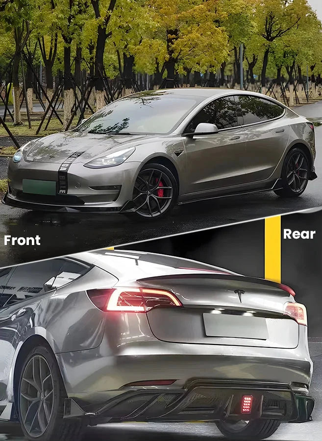 Carbon Fiber Turbo Body Kit for Tesla Model 3 2017-2023 is available at Ludicrous EV.
