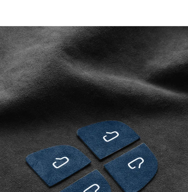 Suede Door Switch Patch Sticker for Tesla Model 3 Highland 2024 Alcantara at Ludicrous EV.