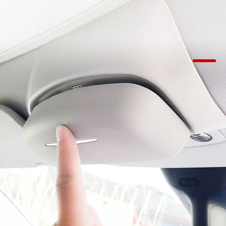 Sunglass Sun Visor Clip - Interior Accessory for 2024 Tesla Model 3/Model Y/Model 3+ Highland at Ludicrous EV.