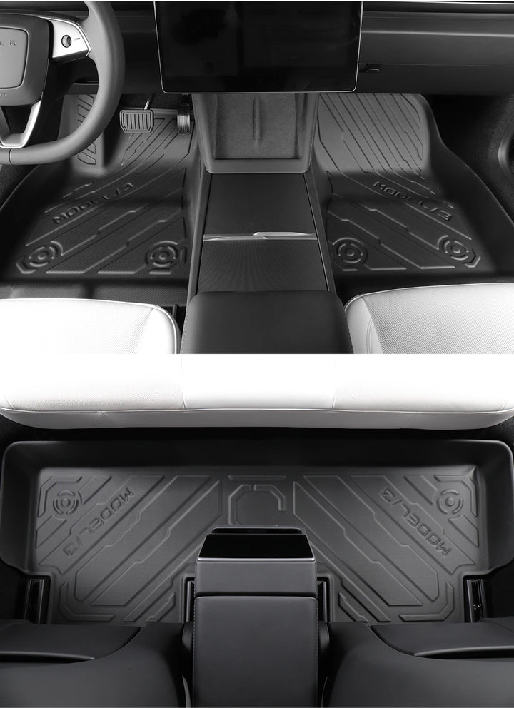 TPE Waterproof Non-Slip Foot Mats & Rear Trunk Mat For Tesla Model 3 Highland 2024 is available at Ludicrous EV.
