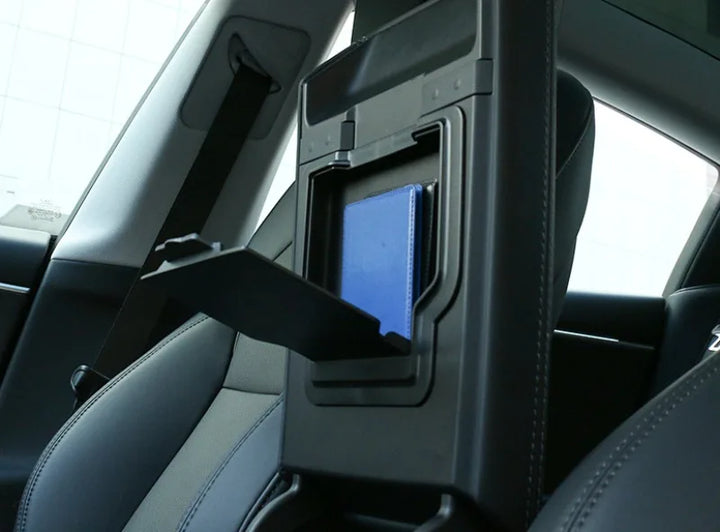 Hidden Storage Box for Tesla Model 3+ Center Console is available at Ludicrous EV.