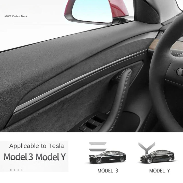 Suede Door Trim Protection Sticker for Tesla Model 3/Y 2020-2023 is available at Ludicrous EV.