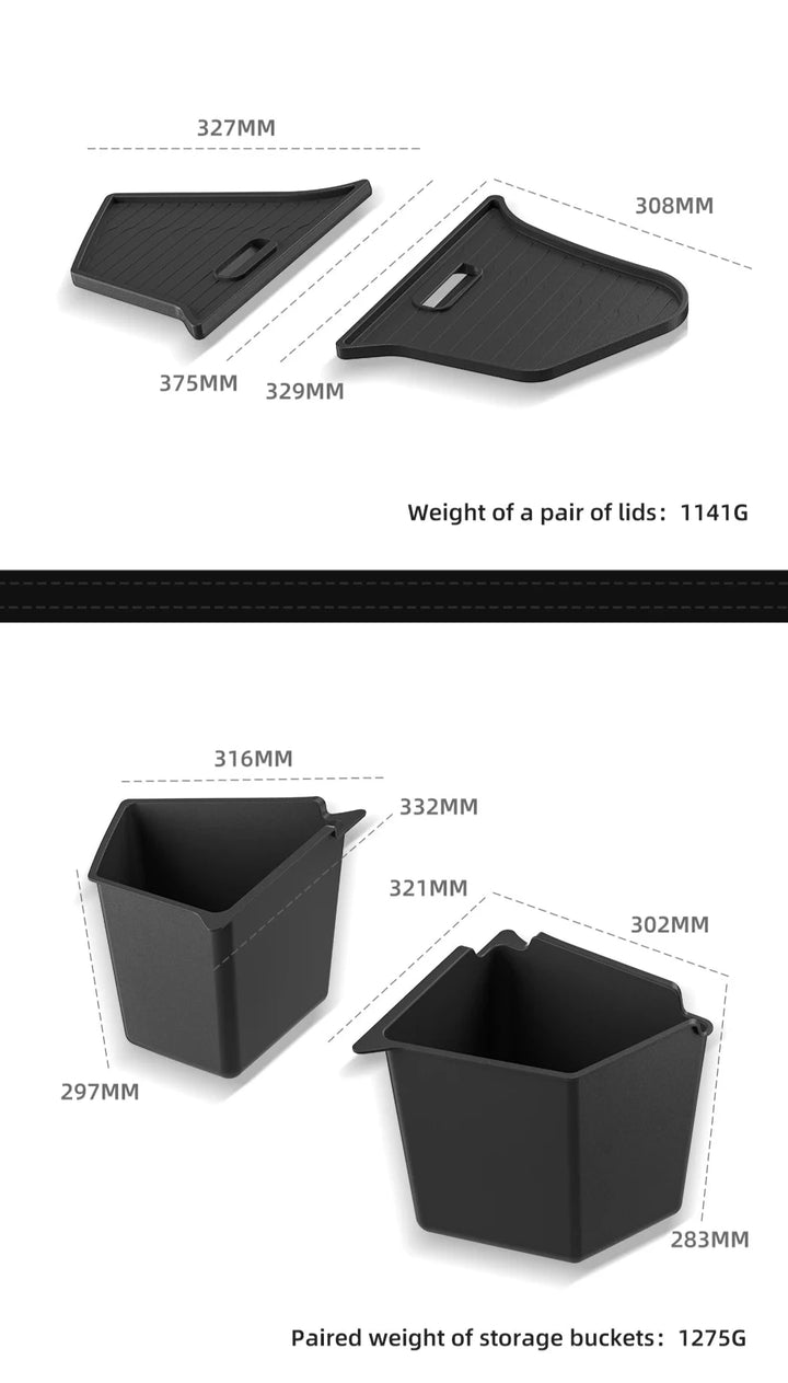 Rear Trunk Organizing Tidying Storage Case For Tesla Model Y 2024 is available at Ludicrous EV.
