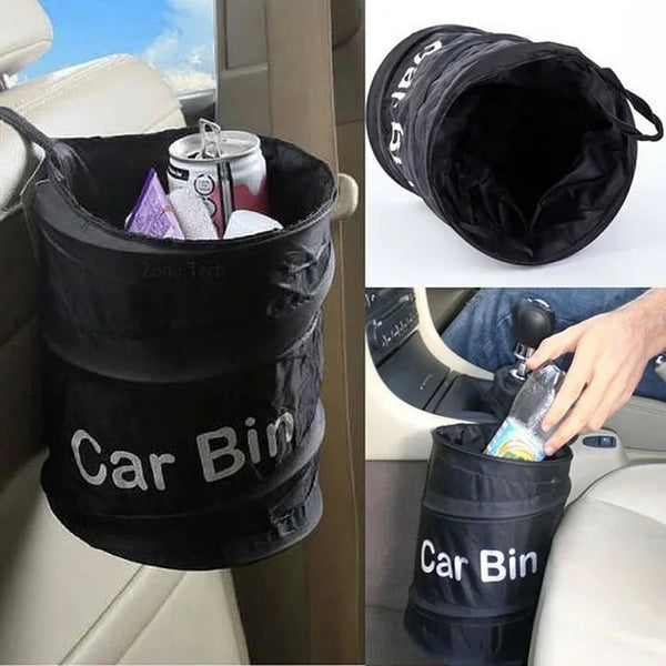 Foldable Car Trash Can – Stylish Oxford Cloth Wastebasket Container for Tools & Storage is available at Ludicrous EV.