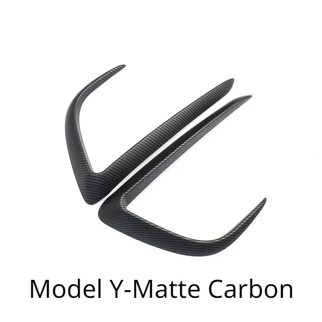 Front Bumper Wind Knife & Fog Lamp Trim for Tesla Model 3/Model Y (2017-2023) is available at Ludicrous EV.
