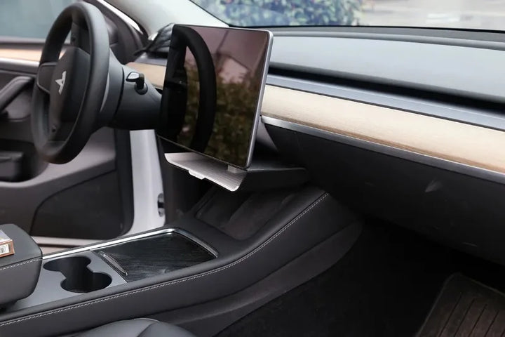 TPE+ABS Under-Screen Storage Box for Tesla Model 3/Model Y (2023) is available at Ludicrous EV.
