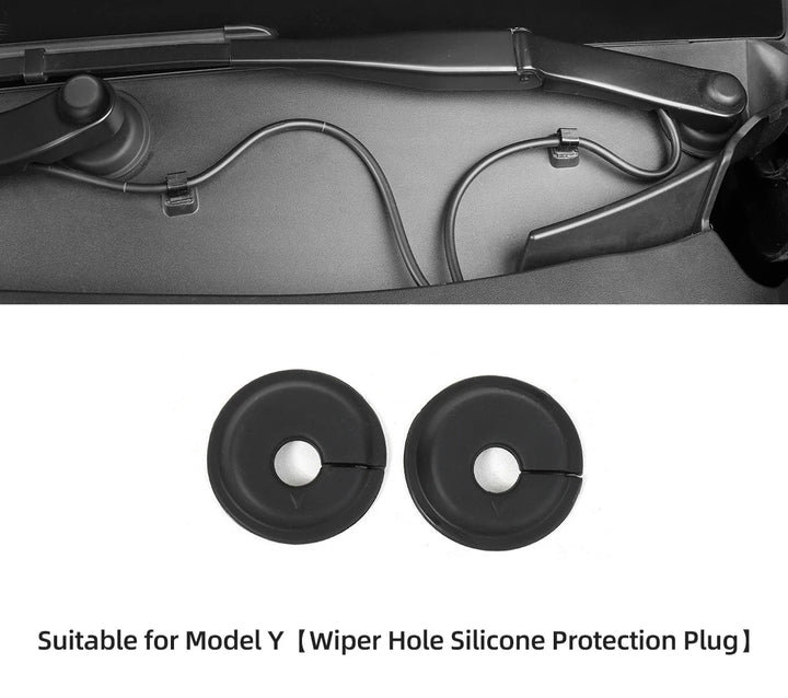 Car Wiper Hole Block Off Plugs for Tesla Model Y 2021-2024 is available at Ludicrous EV.
