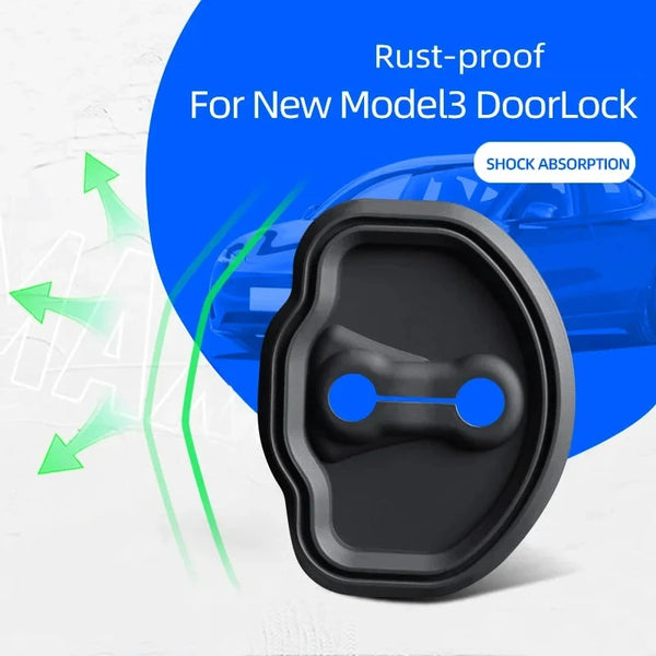 Door Jam Latch Cover, Silicone For Tesla