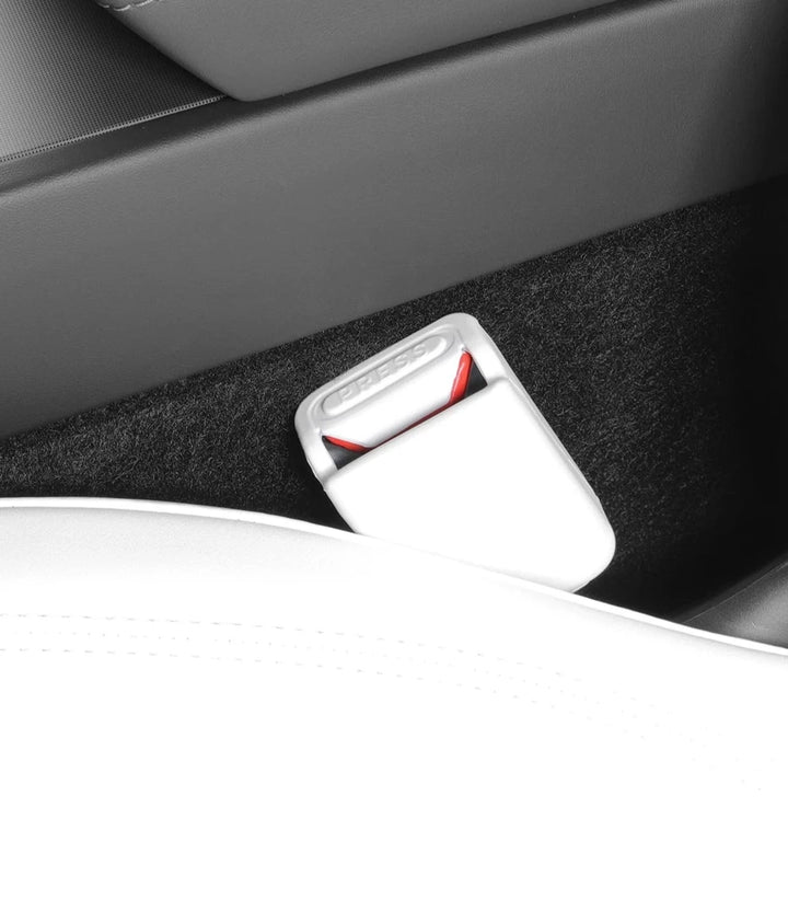 Seat Belt Buckle Protective Cover & Decorative Cover For Tesla Model Y 2024 is available at Ludicrous EV.
