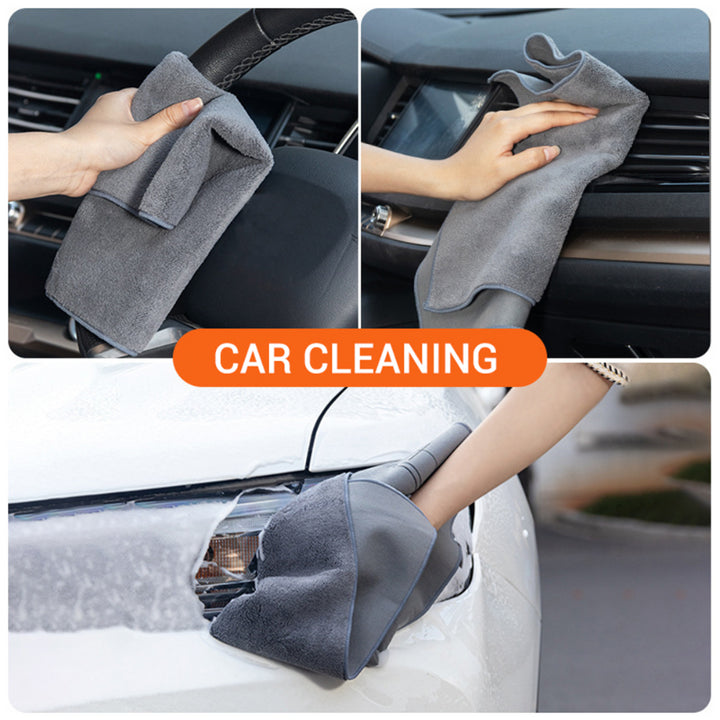 Car Towel Coral Velvet – Thickened Double-Sided Microfiber Wash Towel