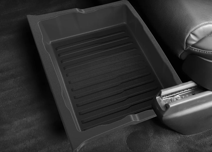 Under Seat Drawer Storage Box For Tesla Model X 2023-2024 is available at Ludicrous EV.