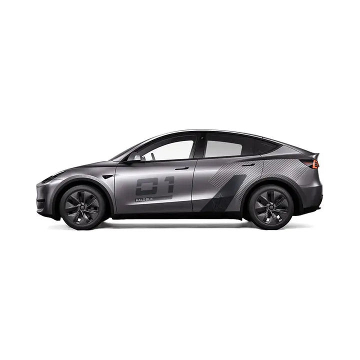 Custom Printable Vinyl Wrap for Tesla Model Y - Gunmetal Gray
 for Tesla is available at Ludicrous EV.
