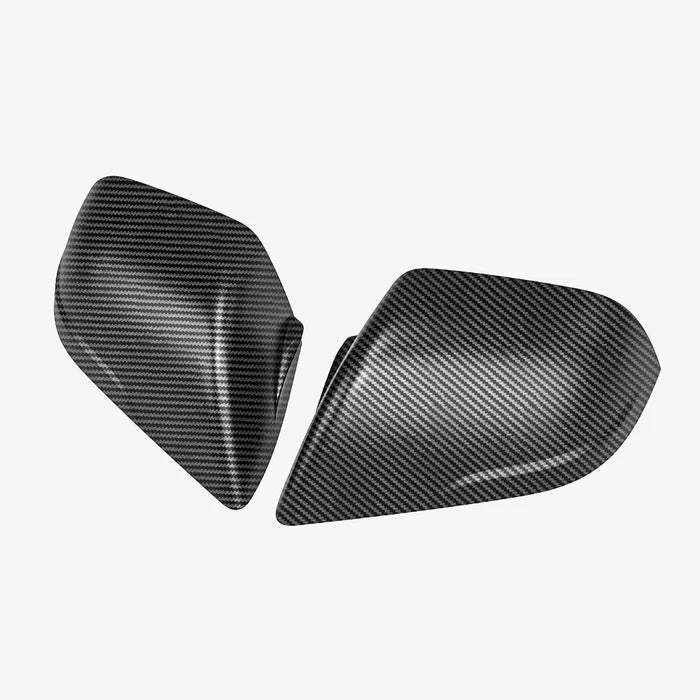 Carbon fiber mirror caps set