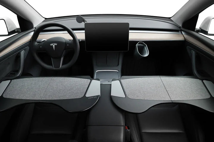 Foldable Car Tray for Tesla is available at Ludicrous EV.
