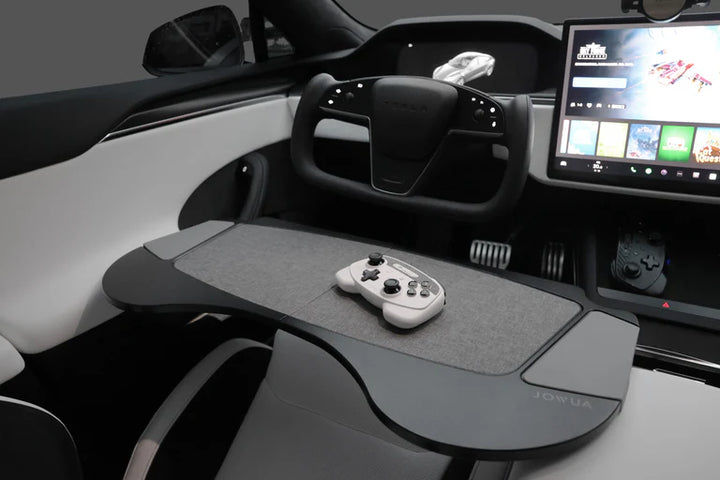 Foldable Car Tray Bundle is available at Ludicrous EV.
