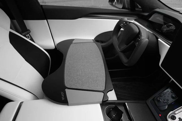 Foldable Car Tray for Tesla is available at Ludicrous EV.
