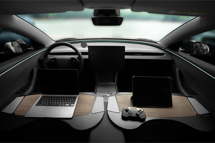 Foldable Car Tray Bundle (Reengineered Model 3 Highland, 2024+)
 is available at Ludicrous EV.
